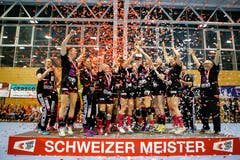 Die Spono Eagles sind Schweizer Meister. | Bild: Marc Schumacher / Freshfocus (Nottwil, 22. Mai 2018)
