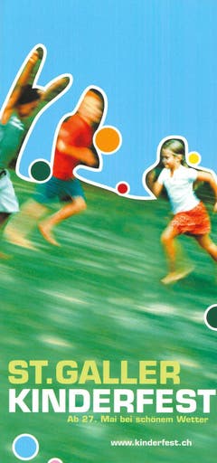 "Hüt ghört d Stadt üs" lautete das Motto des Kinderfests im Jahr 2002. (Bild:PD)