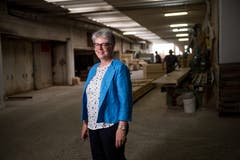 Angela Lüthold, Präsidentin der kantonalen SVP. (Bild: Roger Grütter, 2. Juni 2017)