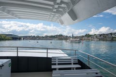 Auf dem Oberdeck des MS Bürgenstock. (Bild: Dominik Wunderli (Luzern, 24. Mai 2018))