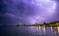 Gewitter über Zug. (Bild: Daniel Hegglin (Zug, 23. Mai 2018))