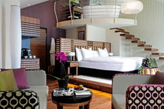 Penthouse Spa Suite über zwei Etagen. Sie hat Terrasse und Whirlpool. Bild:PD