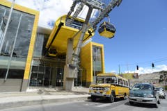 Die «Linea Amarilla» befindet sich ebenfalls in La Paz und verbindet zwei Stadtteile miteinander. Die Seilbahn ist 3883 Meter lang. Die Fahrzeit beträgt 13,5 Minuten. (Bild: PD)