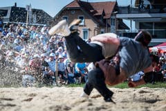 St. Galler Kantonalschwingfest in Tübach.