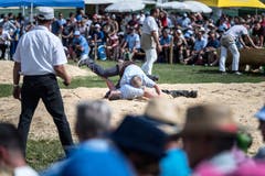 St. Galler Kantonalschwingfest in Tübach.
