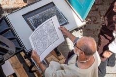 Das Resultat: Ein alter "Stadtplan" von St.Gallen. (Bild: Hanspeter Schiess)