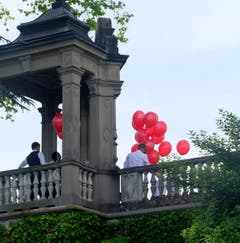 Hochzeitsfeier beim Schloss Meggenhorn. (Bild: Sepp Bernasconi)