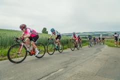 Die Damen beim Bergpreis. (Bild: Christian H. Hildebrand (Hagendorn, 27. Mai 2018)