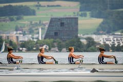 Die Damen vom Seeclub Zug. (Bild: Christian H. Hildebrand, 26. Mai 2018)