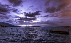 Ein Gewitter über Luzern (Bild: Daniel Hegglin)