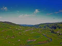In Nesslau aufgenommen Richtung Krummenau mit der Drohne. (Bild: Renato Maciariello)