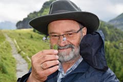 Paul Ambühl interessiert sich seit seiner Kindheit für Alpenblumen. Nebst seiner Arbeit bei der Luftseilbahn bietet er Blumenwanderungen auf der Ebenalp an.