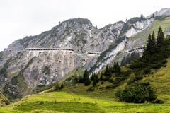 Galerie am Flexenpass zwischen Lechtel und Klostertal.