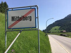 Ortsende von Mittelberg im abgeschiedenen Kleinwalsertal.