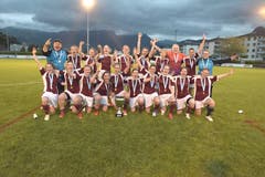 Die Siegreichen Frauen (2. Liga) des Teams Amt Entlebuch. (Bild: Michael Wyss (Brunnen, 31. Mai 2018))