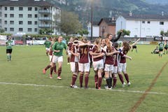 Freude beim Team Amt Entlebuch über den Cupsieg. (Bild: Michael Wyss (Brunnen, 31. Mai 2018))