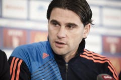 Dann folgte der erste Auftritt von Gerardo Seoane: Er übernahm im April als Interimstrainer für vier Tage die Mannschaft. | Bild: Manuela Jans