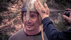 Impressionen von den Dreharbeiten im Brünigwald für den Film-Trailer von «Tell - A Story», bei dem der Obwaldner Luke Gasser Regie führen soll. (Bild: Monika Baechler)