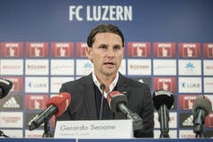 Vor knapp 5 Monaten stellte der FC Luzern dann Gerardo Seoane als neuen Cheftrainern vor. | Bild: Pius Amrein