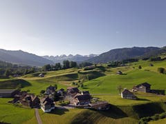 Blick auf die Churfirsten von Krummenau aus. (Bild: Renato Maciariello)