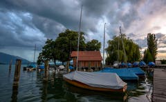 Abendstimmung am Zugersee (Bild: Daniel Hegglin)