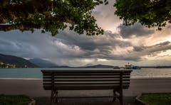 Abendstimmung am Zugersee (Bild: Daniel Hegglin)