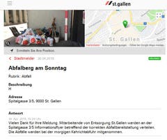 Und ja, im Stadtmelder kann man schon auch beobachten, dass es Zeitgenossen gibt, die mit dem Düsenjäger sehr tief durch die Kinderstube geflogen sind... (Illustration: Stadt St.Gallen)