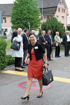 Imelda Stadler wurde in Lütisburg feierlich empfangen. (Bild: Martin Knöpfel)