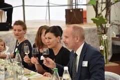 Die Chefin der Legislative und der Chef der Exekutive bei Tisch.