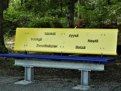 Auch so ein "wunderscheenä Obwaldner-Dialekt" kann eine echte Herausforderung sein ! Aufgenommen in Kerns. (Bild: Margrith Imhof-Röthlin)