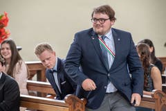 Niklaus Rotzer auf dem Weg nach vorne. (Bild: Izedin Arnautovic, 15. Juni 2018)