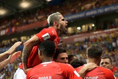 ...Oder wie Kommentator Sascha Ruefer es formulierte: "Die Schweiz gewinnt 1:1!" (Bild: AP Photo/Themba Hadebe)