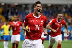 Toooooor für die Schweeeeiz! Die Freude beim Torschützen ist gross. (Bild: Photo by Kevin C. Cox/Getty Images)