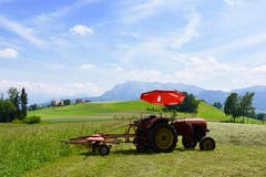 Welch ein "Hochsitz" ... und erst noch mit schattenspendendem Sonnendach sowie prächtigem Ausblick auf Homberg und Pilatus. (Bild: Heinz Schürmann)