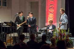Musikalische Einlage eines Queen-Klassikers. (Bild: André A. Niederberger, 16. Juni 2018)