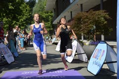 Impressionen vom Triathlon für Kinder - dem "Kids Cup by Nicola Spirig" im Seefeld-Park in Sarnen. (Bild: Matthias Stadler, 16. Juni 2018)