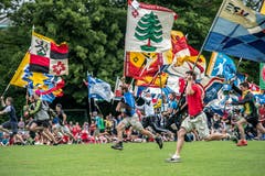 Abschluss des Verbandsturnfestes in Hochdorf. Bild: Pius Amrein (Hochdorf, 16. Juni 2018)