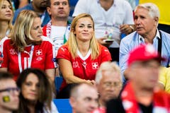 Fieberte auf der Tribüne für Ihren Valon mit: Skirennfahrerin Lara Gut. (Bild: Lauren Gilliéron / Keystone)