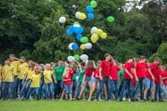 Abschluss des Verbandsturnfestes in Hochdorf. Bild: Pius Amrein (Hochdorf, 16. Juni 2018)