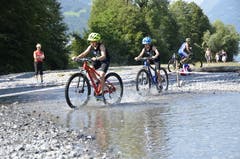 Impressionen vom Triathlon für Kinder - dem "Kids Cup by Nicola Spirig" im Seefeld-Park in Sarnen. (Bild: Matthias Stadler, 16. Juni 2018)