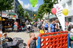 Toller Erfolg von «Buchs 4 Kids» auf der gesperrten Bahnhofstrasse.