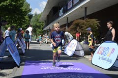 Impressionen vom Triathlon für Kinder - dem "Kids Cup by Nicola Spirig" im Seefeld-Park in Sarnen. (Bild: Matthias Stadler, 16. Juni 2018)