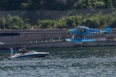 Wasserflieger und ihre Fans treffen sich in Hergiswil. (Bild: Eveline Beerkircher, 2. Juni 2018)