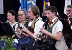 Die Musikkapelle Obertilliach. Bild: Werner Schelbert (Zuger Zeitung)