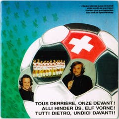 Lied für die Nationalmannschaft in drei Sprachen von 1989.