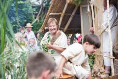 Trachtengruppe Egolzwil-Wauwil "Pfahlbauer vom Wauwilermoos". (Bild: Manuela Jans-Koch. Schötz 24.Juni 2018)