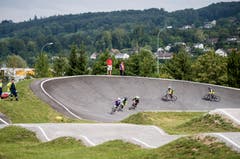 Nach fünf Jahren endlich eingeweiht: der BMX-Pumptrack in der Güttingersreuti Weinfelden. (Bild: Reto Martin)