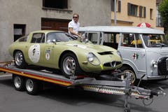 Am Alfa-Romeo-Treffen in Altdorf war dies der wertvollste Wagen, ein Alfa Romeo TZ1, mit dem noch Rennen bestritten werden. (Bild: Florian Arnold, 24. Juni 2018)