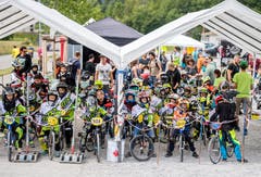 Grosser Andrang beim BMX-Rennen. (Bild: Reto Martin)