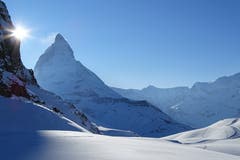 Wunderschöne Bergwelt. Aufgenommen Nähe Gornergrat. (Bild: Bruno Ringgenberg (Zermatt, 21. Juni 2018))